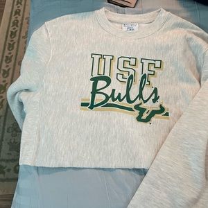 University of South Florida USF Champion crop sweatshirt